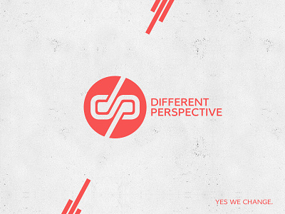 Different Perspective ID brand circle d different infinity logo mark monogram p perspective round