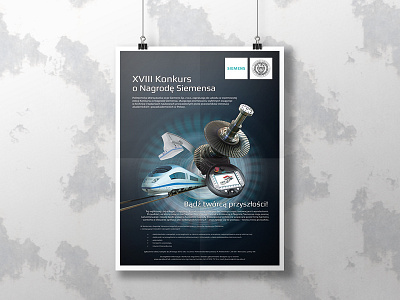 Siemens tech competition future poster print siemens technology train turbine