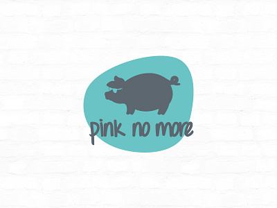 Pink No More animal brand cloths cool farm geometric glasses logo pig pink tail