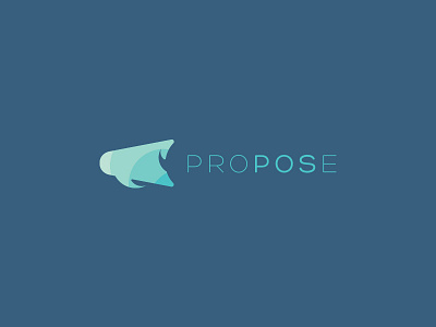 Propose bubble chat communication logo promotion talk tube