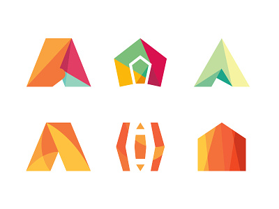 AARTO architecture design studio alternatives a architecture brand different perspective dipe geometry letter logo monogram polygon simple studio