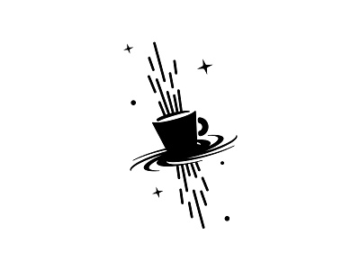 Mała Czarna Coffee House c1 bar black hole cafe coffee cup dipe drink espresso galaxy logo space star