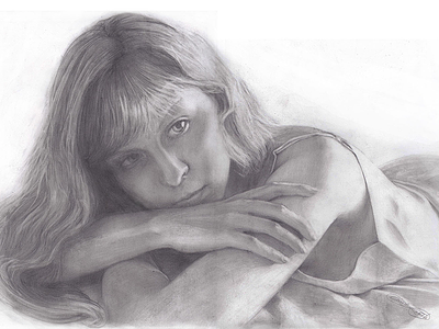 Pencil, A3 anna drawing free freehand hand paper pencil portrait