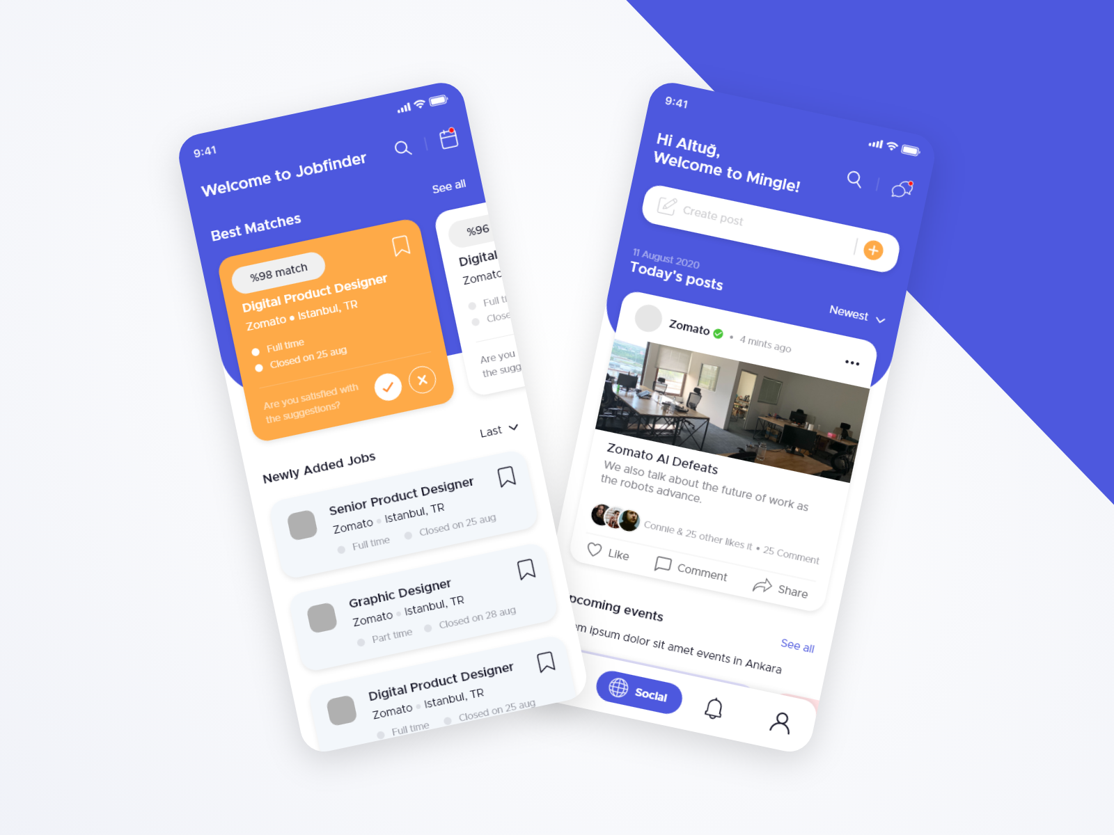 Job Finder App by Seda Fkl on Dribbble