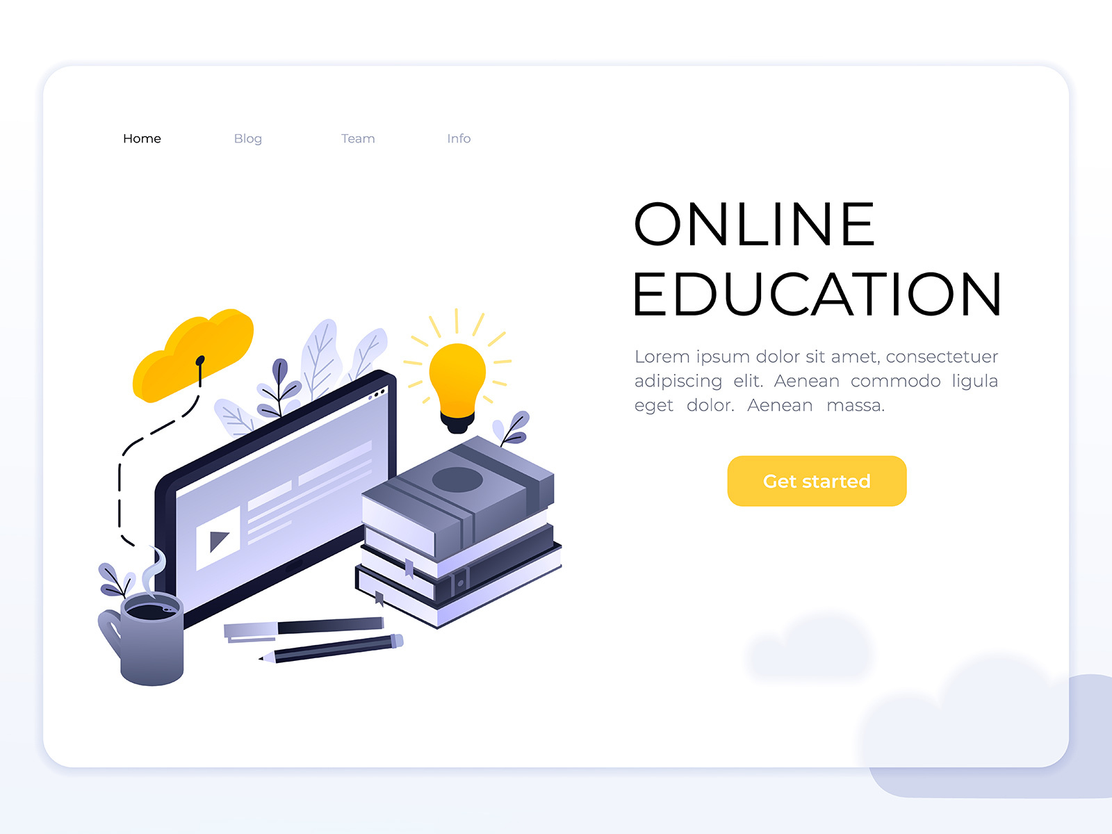 Online education by Tanya Bosyk on Dribbble