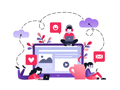 Online Communication by Tanya Bosyk on Dribbble