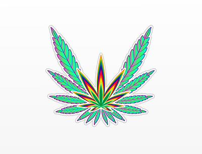 Cannabis Marijuana wings brand cannabis cannabis logo colorful dribble hash hemp illustration leaf logo marijuana power tie dye vector weed wings