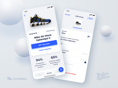 Trunkee App //  Buy and Add Shoes