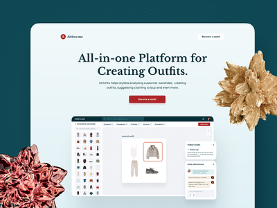 Attiree // All-in-one Platform for Creating Outfits 3d cards ui design drag and drop fashion app patterns ui ui design ux ux design webdesign website website design