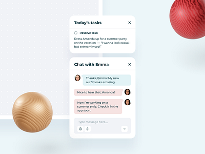 Attiree // Client's Chat and Tasklist