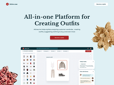 Attiree // Hero Section by Vadym Syliava 🇺🇸🇺🇦 on Dribbble