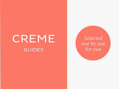 Creme Guides Dribbble berlin branding design logo typography