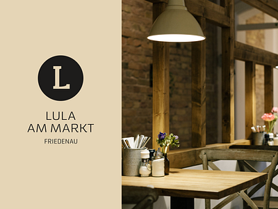 Lula am Markt berlin branding logo minimal restaurant typography vector