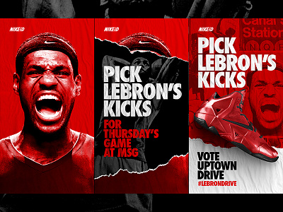 Pick LeBron's Kicks - NIKEiD nike nikeid poster