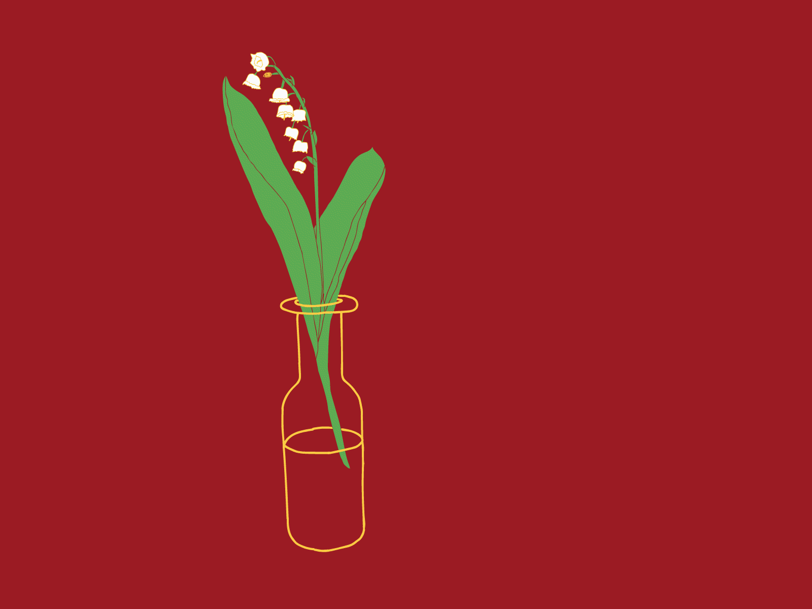 Lily of the valley 2d animate animation flower gif illustration plant quarantine