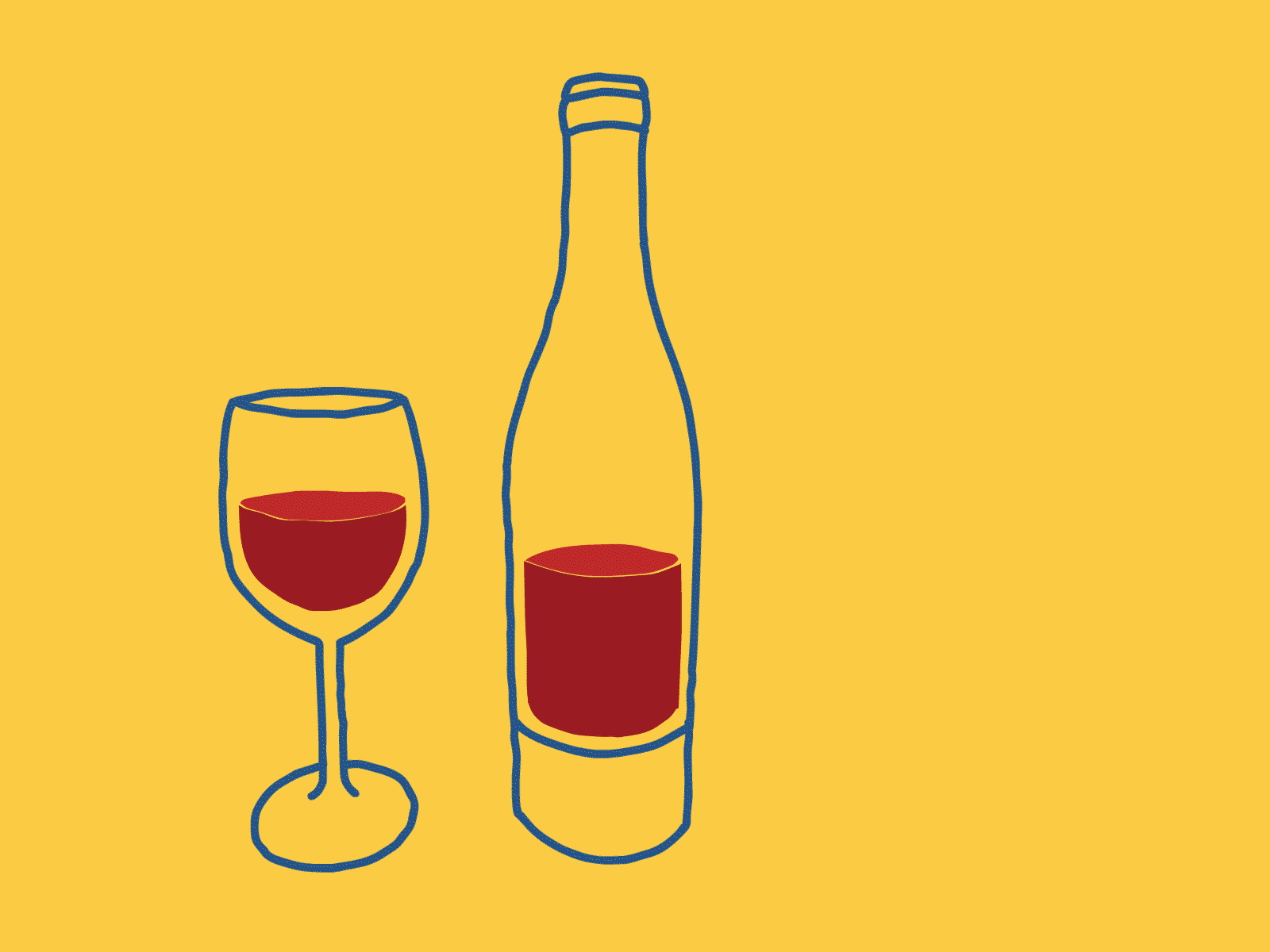 Just a glass... 2d animate animation bottle drink gif glass illustration quarantine wine