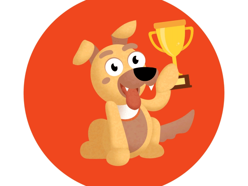 AR Stickers 2d after effects animal animation character character design dog gif rabbit romania trophy win