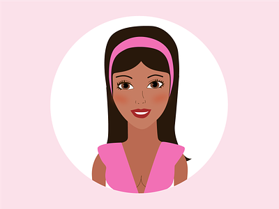 Barbie went to the haircut barbie character character design girl hairstyle head illustration peoples pink woman