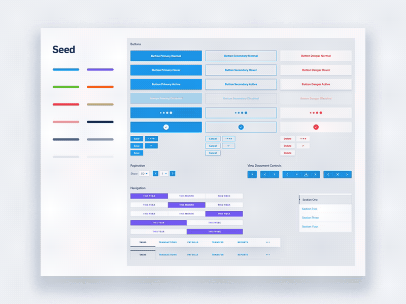 Seed Web Component Library components design language design system pattern library styleguide ui kit