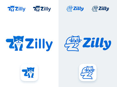 Zilly Logos app icon brand cat identity logo mark z