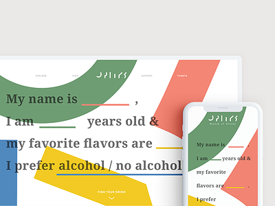 Museum of Drinks | Landing Page branding colors fun graphic design interactive design landing page logo design museum branding typography uiux web design