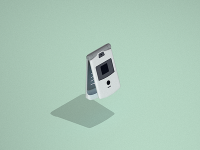 Flip Phone | Sketchbook 3d cinema4d design illustration old phone product sketch vector