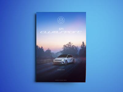 Volkswagen GTI Clubsport Poster car design gti poster vw