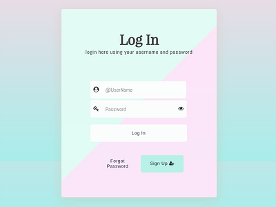 Hello-Dribbble Login Form