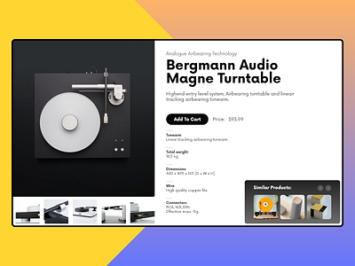 Bergmann Audio Magne Turntable