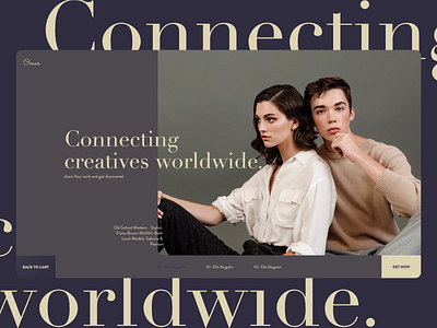 Connecting creatives worldwide. adobe xd adobexd daily ui fashion fashion app fashion brand store typography ui design ux design web design
