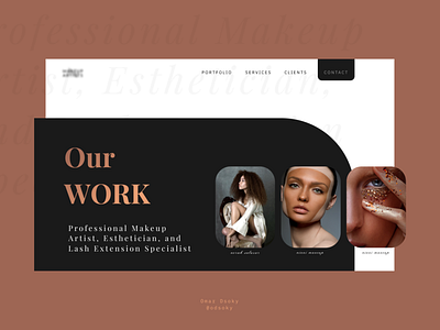 Makeup Artist Project artist makeup makeup artist typography ux web design