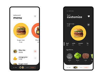 Restaurant Mobile UI