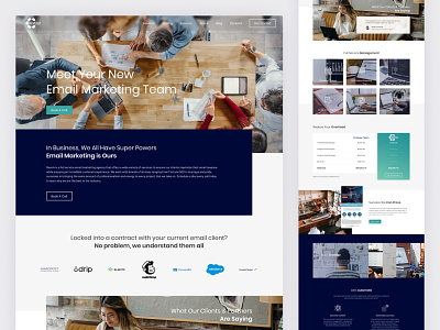 Revolv Creative Landing Page design digital graphic design landing page marketing agency ui web design website