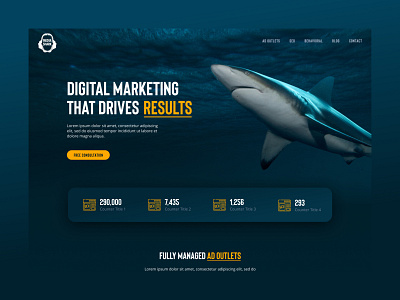 Go Media Shark Website Design design digital digital summit graphic design landing page marketing agency ui website website design
