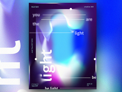 You are the light 365 design everyday light om poster ui
