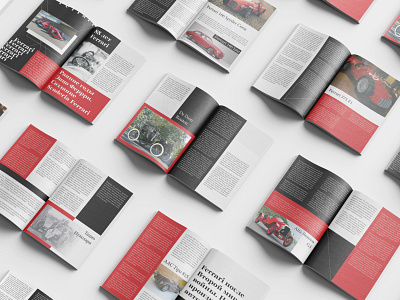 Ferrari history magazine design ferrari indesign layout layout design magazine typography