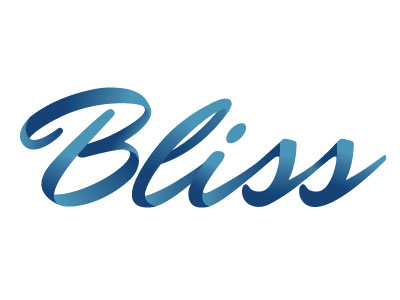 Bliss branding logo typography