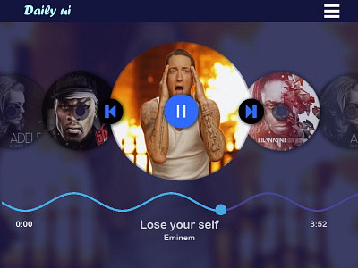 Musicplayer challenge9 dailyui