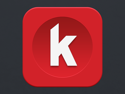 Kippt / Klipps OSX Icon app application brand custom icon id kippt klipps logo osx red visual identity