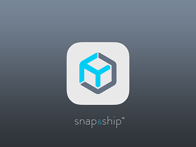 snap&ship shipping app icon application apps box branding icon ios logo shipping tracking ui ux