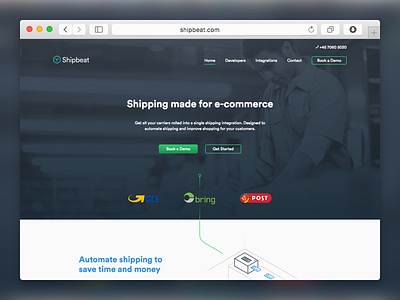 Shipbeat Website api identity saas startup tech ui ux web website