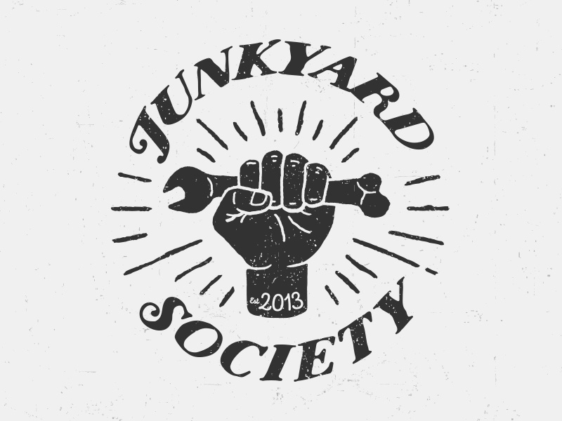Junkyard Society MC biker bikers bike wrench badge motorcycle mc motorcycle club