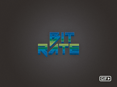 Bitrate Logo animation brand gif identity logo pixel visual identity