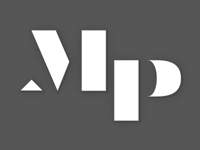 MP logo typography
