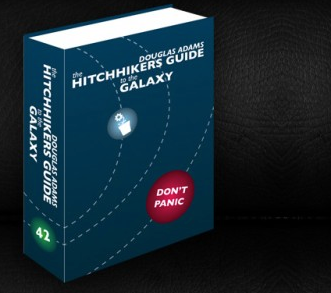 New cover for the Hitchhikers Guide to the Galaxy book book cover cover hitchhikers guide to the galaxy