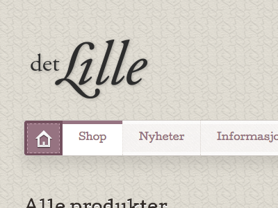 Logo for "det Lille" cute logo type