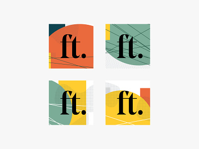 ft. branding color design flat icon illustration logo type typography vector