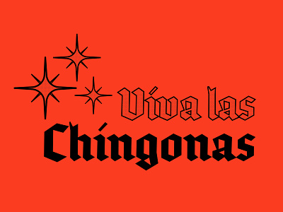 Chingona design flat icon illustration type typography vector