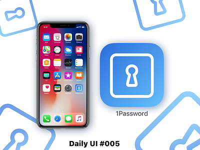 App Icon - Daily UI 5 005 1password app icon dailyui redesign