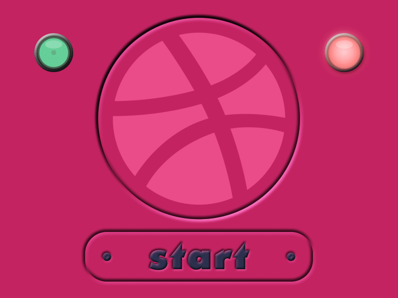Dribbble Button button debut draft drafted dribbble dribbble invite gif hello dribbble invitation invite pink start